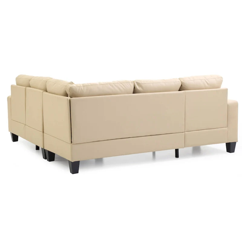 Newbury Faux Leather Sectional Sofa