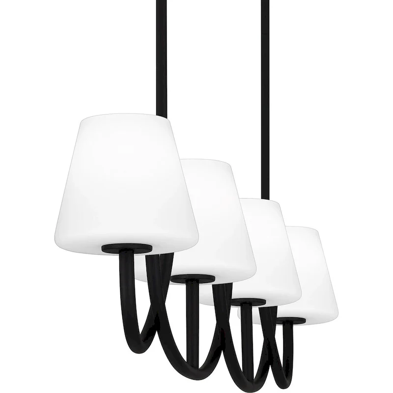 Atkins 4-Light Matte Black Island Light