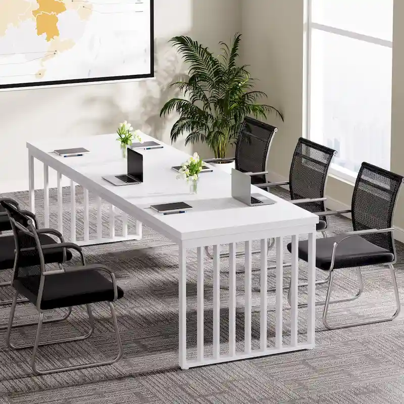 6.5ft Rectangular Conference Meeting Table for Home Office