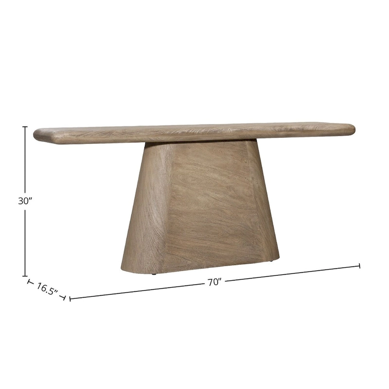 Max 70 Wide Console Table, Natural