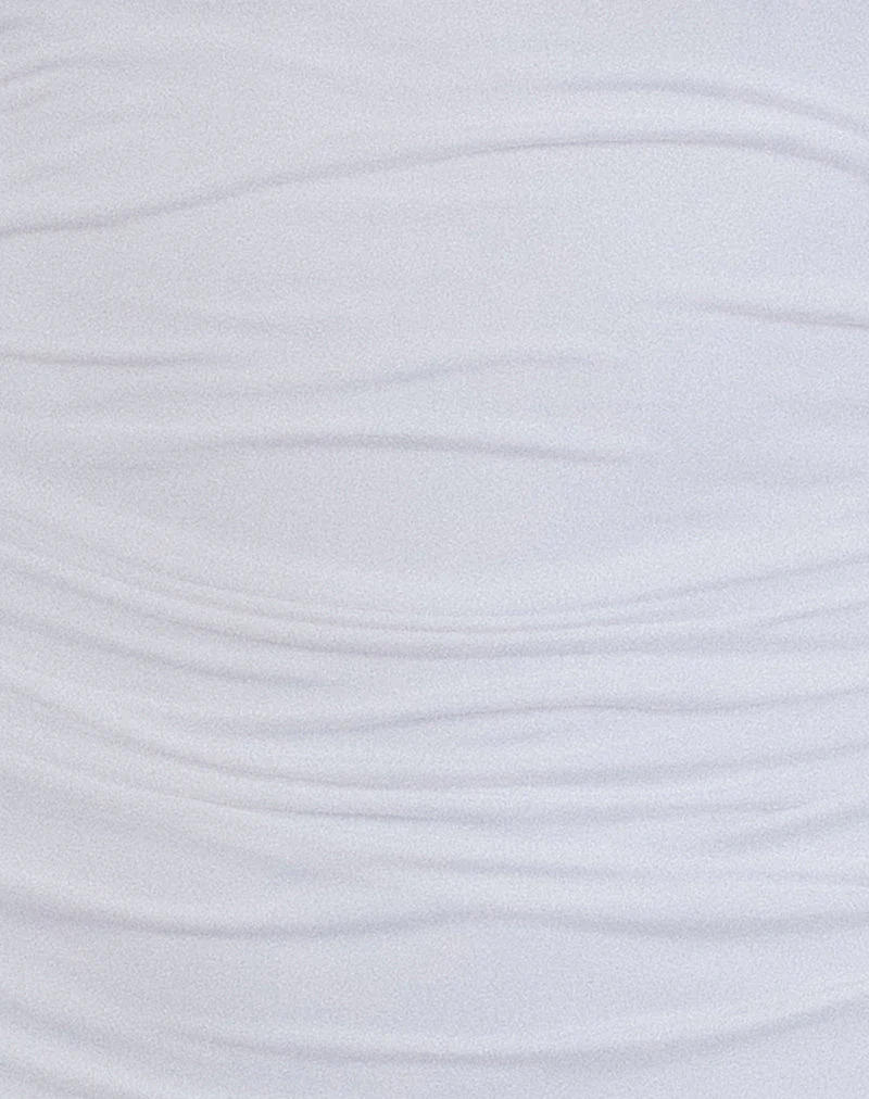 Yasmin Bandeau Mini Dress in Slinky White