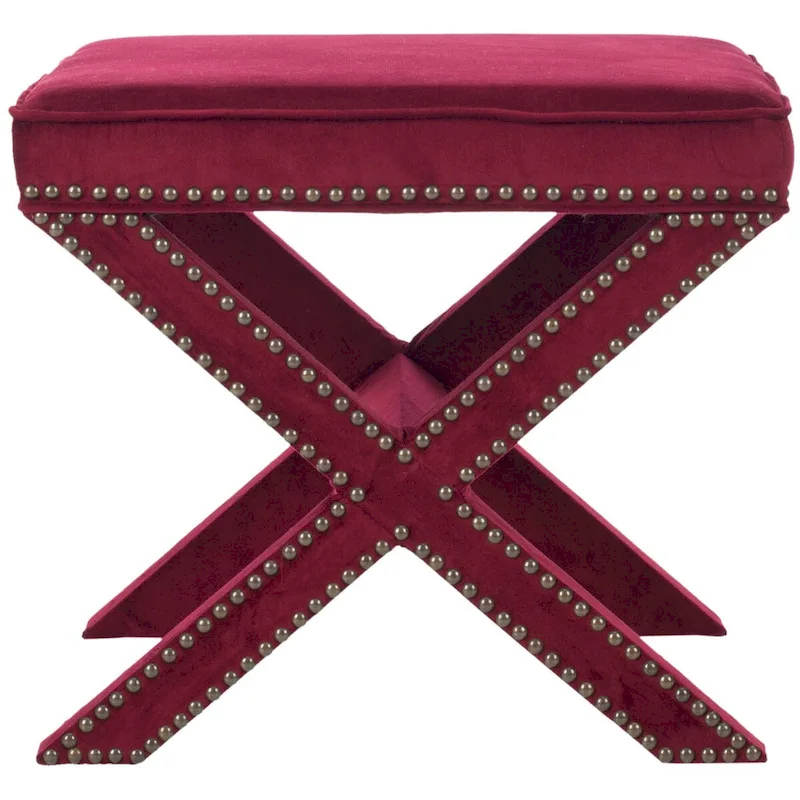 SAFAVIEH Shavonne X-Bench Ottoman
