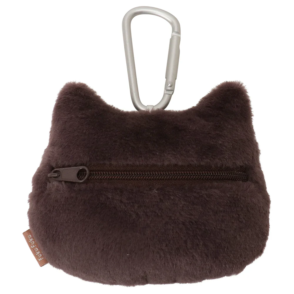 Hapins Blushing Lucky Coin Purse Tuxedo Cat