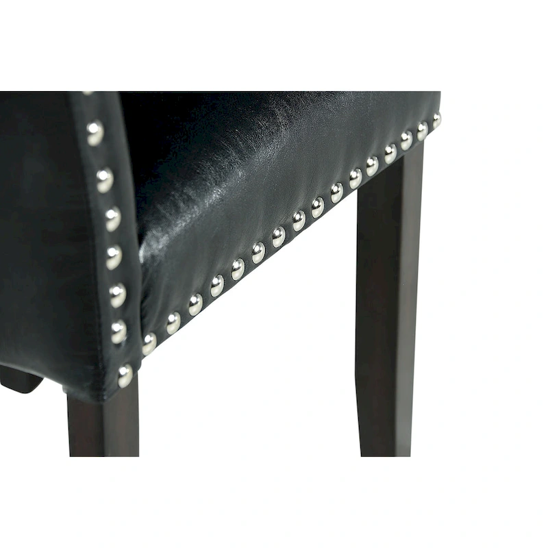 Steve Silver Winlock Faux Leather Dining Chair with Nailheads, Set of 2