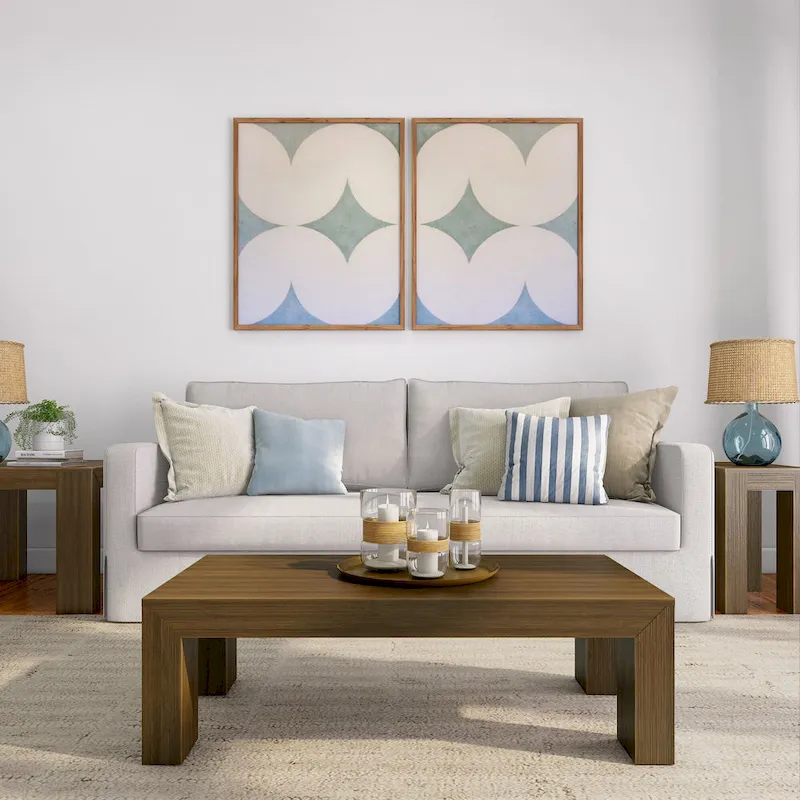 Plank and Beam Modern Rectangular Coffee Table - 48 x 24