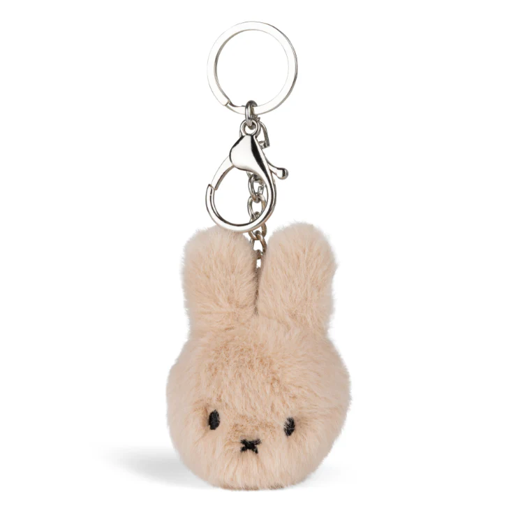 Miffy & Friends Miffy ECO Fuzzy Keychain Beige 8cm-New Version
