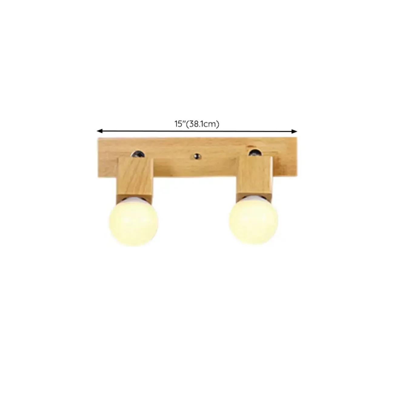 Modern Wooden Multi-Light Bathroom Vanity Light with Hardwired