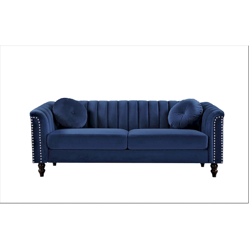 Hills Tufted Back Nailhead 75.2 Sofa
