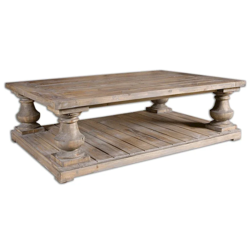 Uttermost Stratford Distressed Patina Rustic Cocktail Table
