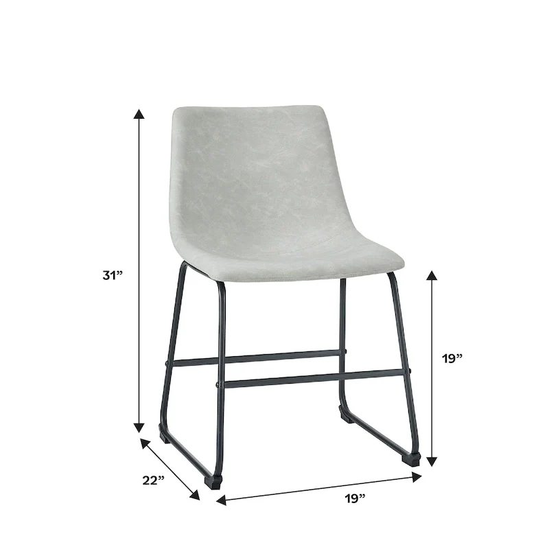 Faux Leather Dining Chair (Set of 2)