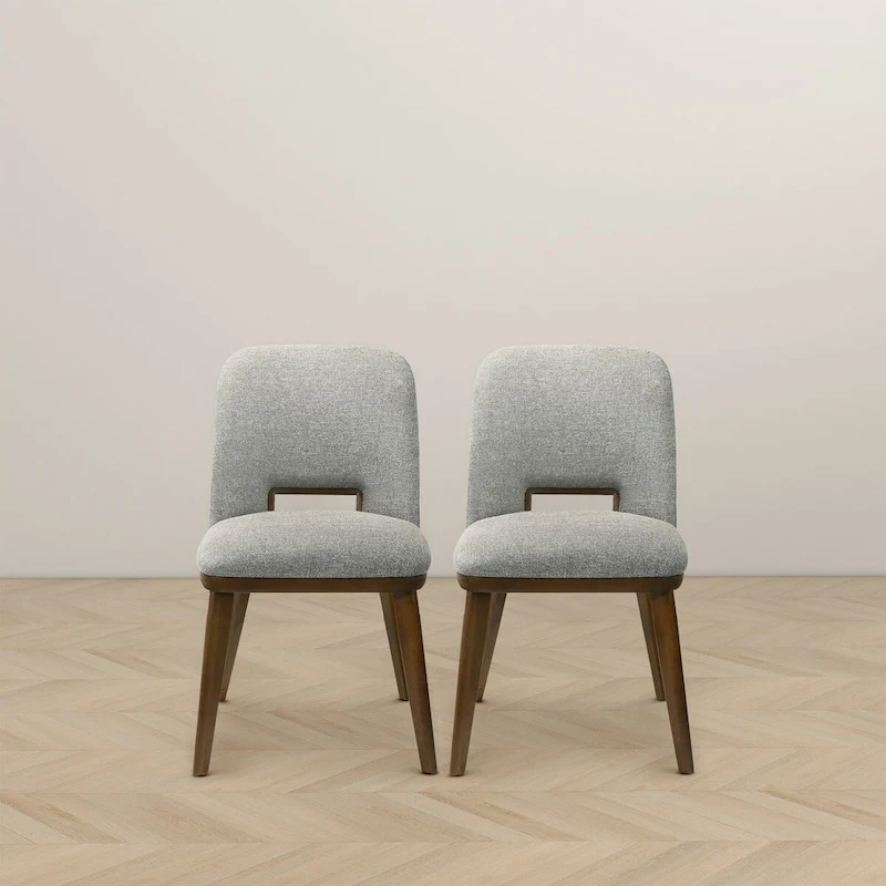 Raleigh Luxury Modern Solid Wood Dining Chair (Set of 2)