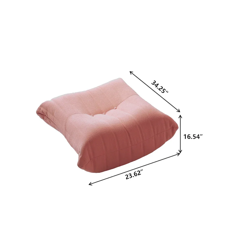 Feature Lazy Sofa Teddy Fabric Couch Living Room Sofa Bean Bag Chair
