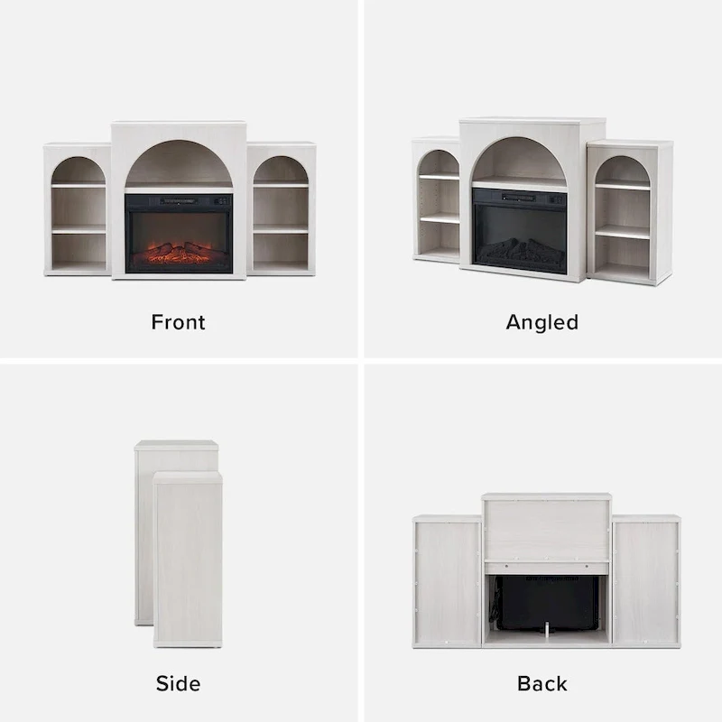 Mopio Blake Electric Fireplace Mantel TV Stand