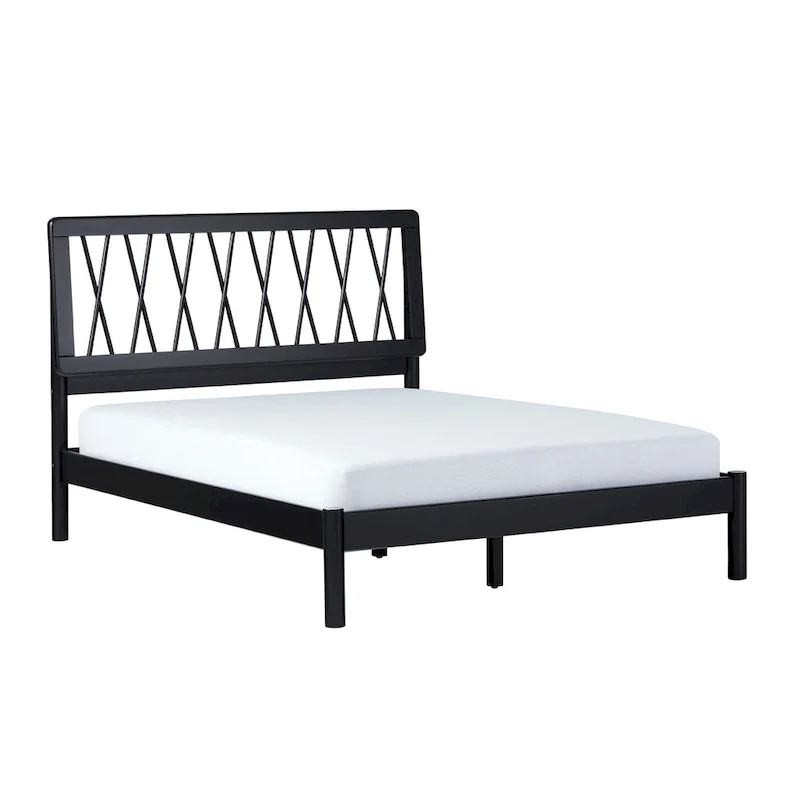 X Spindle Solid Wood Full Bed