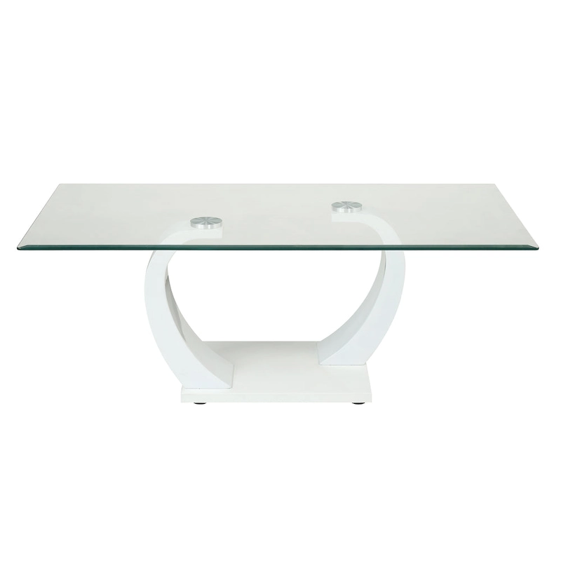 Cres Glam Glasstop 3-Piece Coffee Table Set by Furniture of America