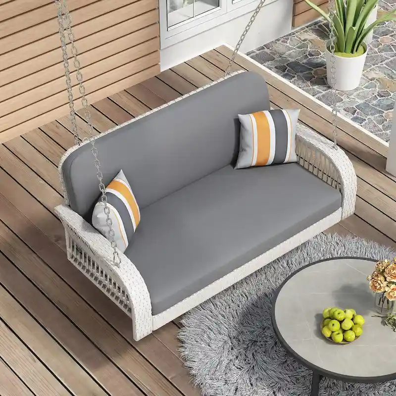 2-Seater Hanging Bench With Chains