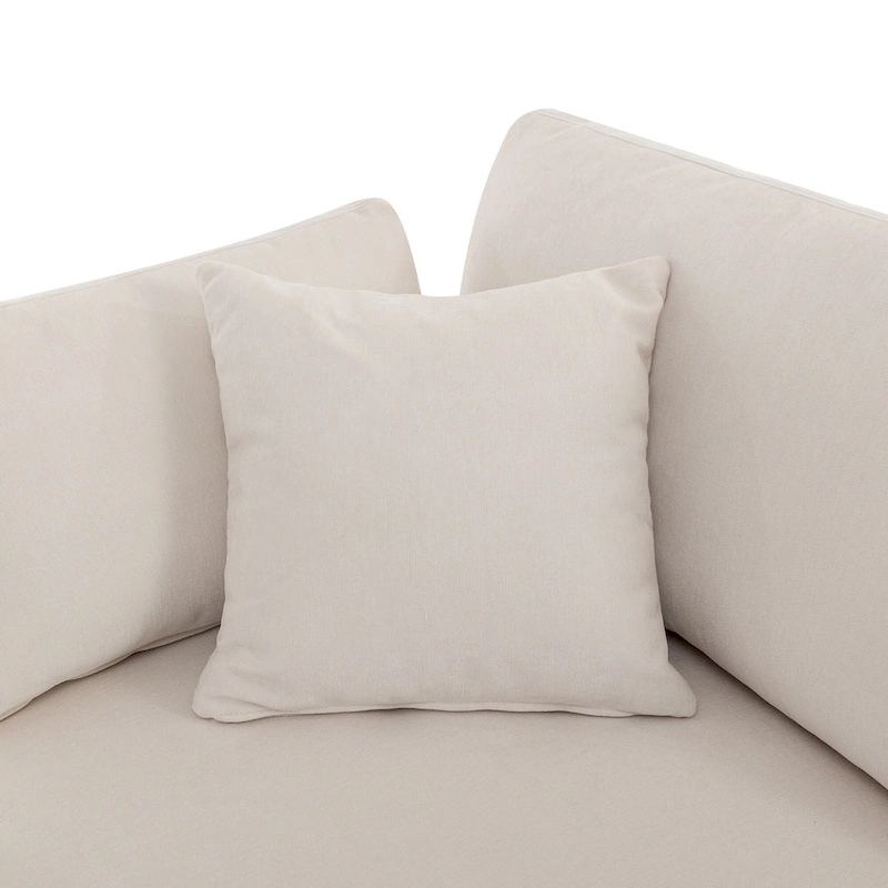 100.4 Spacious U-Shape 6 Seater Sectional Sofa with Removable Ottomans and Pillow, Flexible Configuration