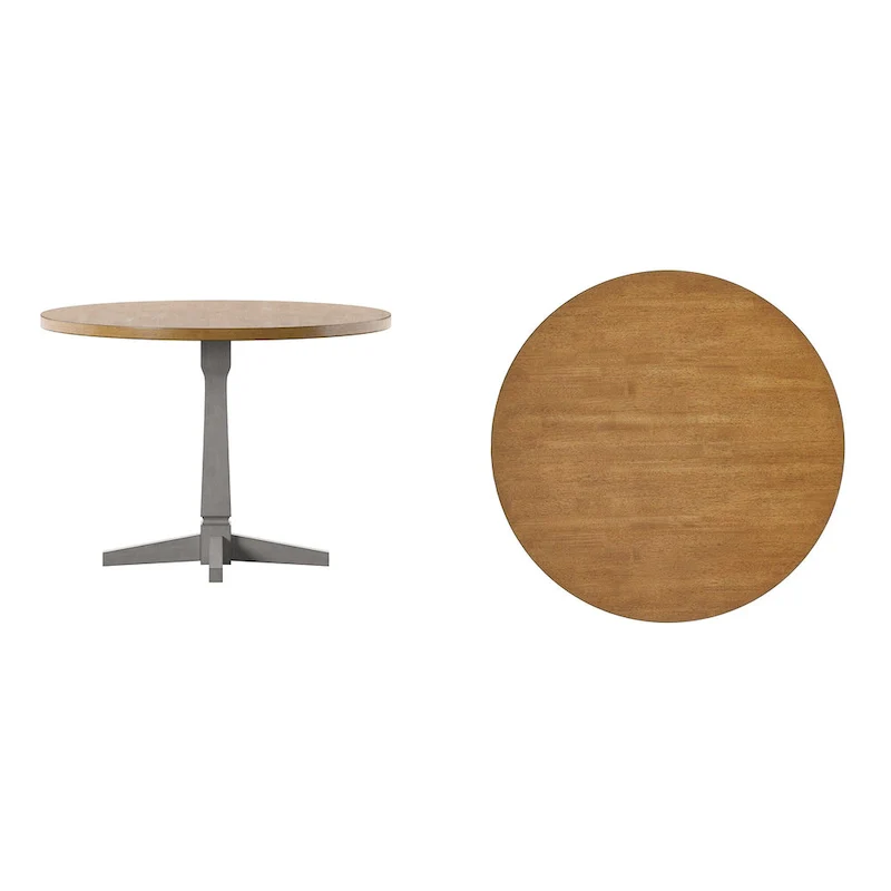 Ronda Round Two-Tone Dining Table
