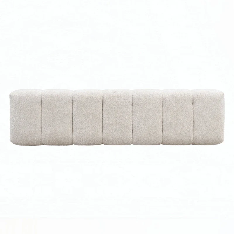 No-Assembly End of Bed Entryway Bench Ottoman