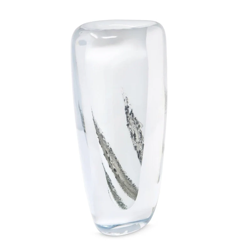 11.5 H Glass Double Wall Vase with Inner