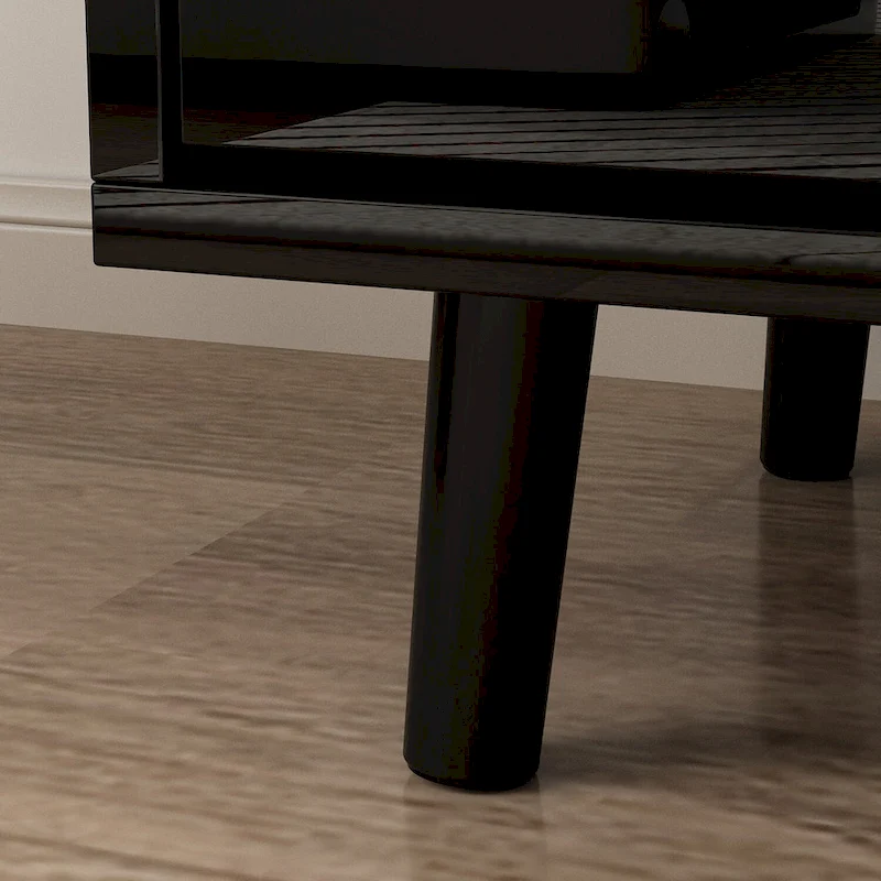 30 Recessed Electric Fireplace High Glossy TV Stand Combo Fireplace