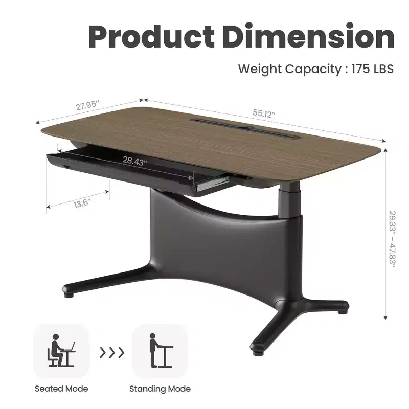 LumiDesk All in 1 Electric Height Adjustable Desk  Smart, Modular & Ergonomic