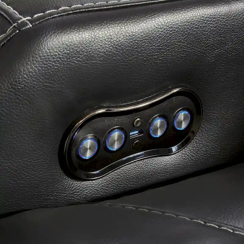 Signature Design by Ashley Caveman Den Midnight Power Reclining Sofa - 86 W x 42 D x 42 H