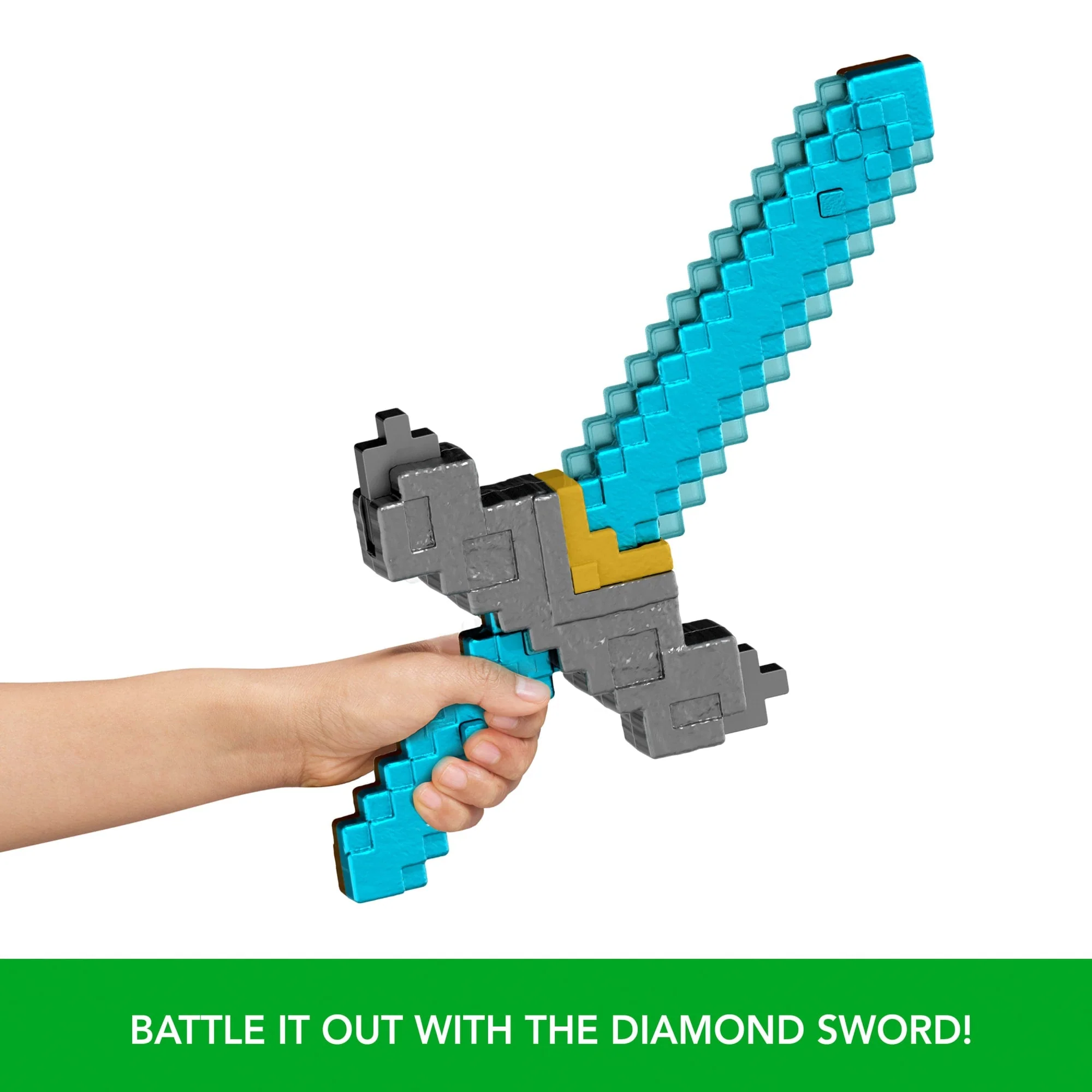 Minecraft Click And Switch Sword And Pickaxe Role-Play 2-In-1 Toy Inspired By The Movie