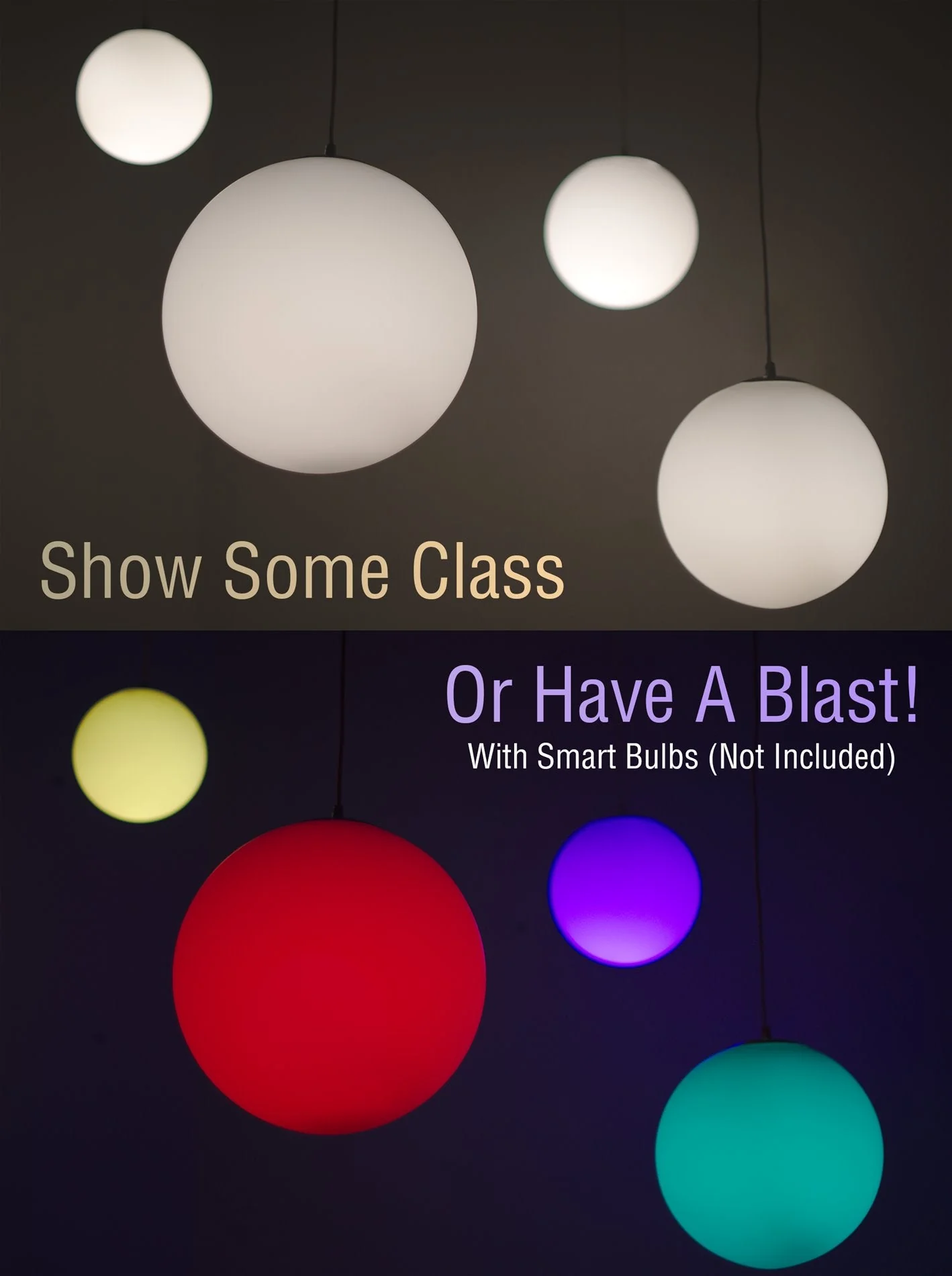 Ceres 12  Mid-Century Modern Hanging Orb Pendant Light