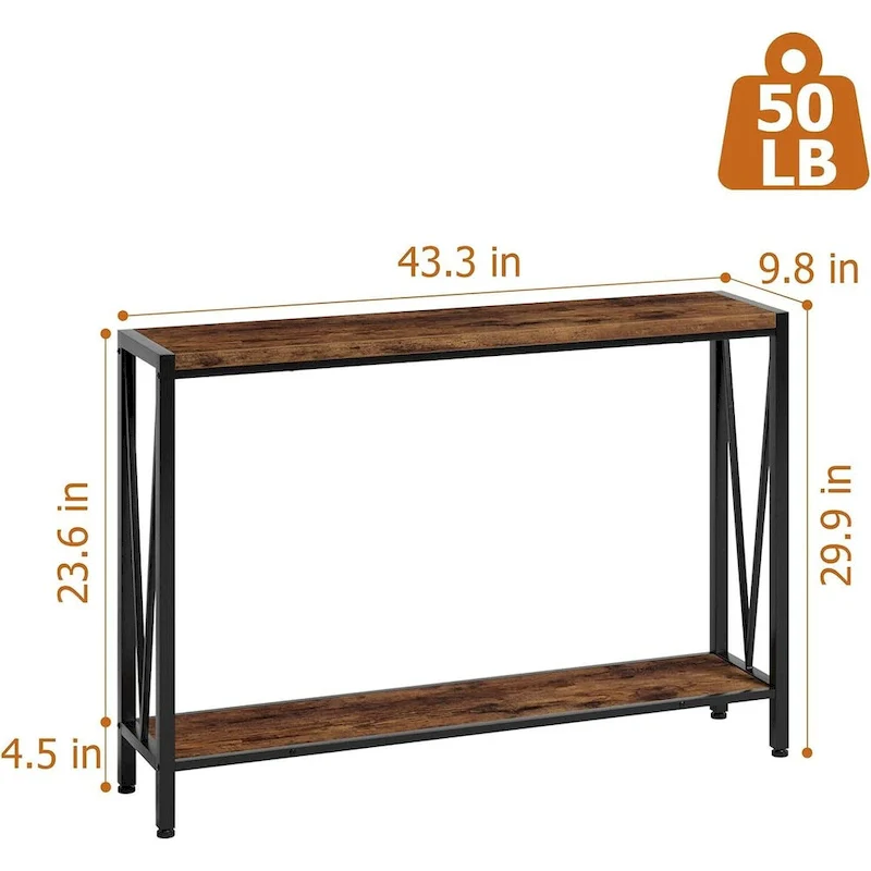 39.4 Behind Couch Table, Narrow Sofa Table