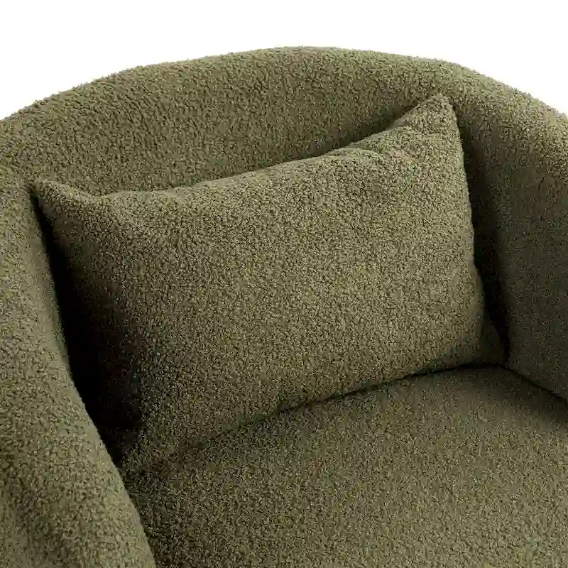 Modern Living Room Swivel Barrel Armchair