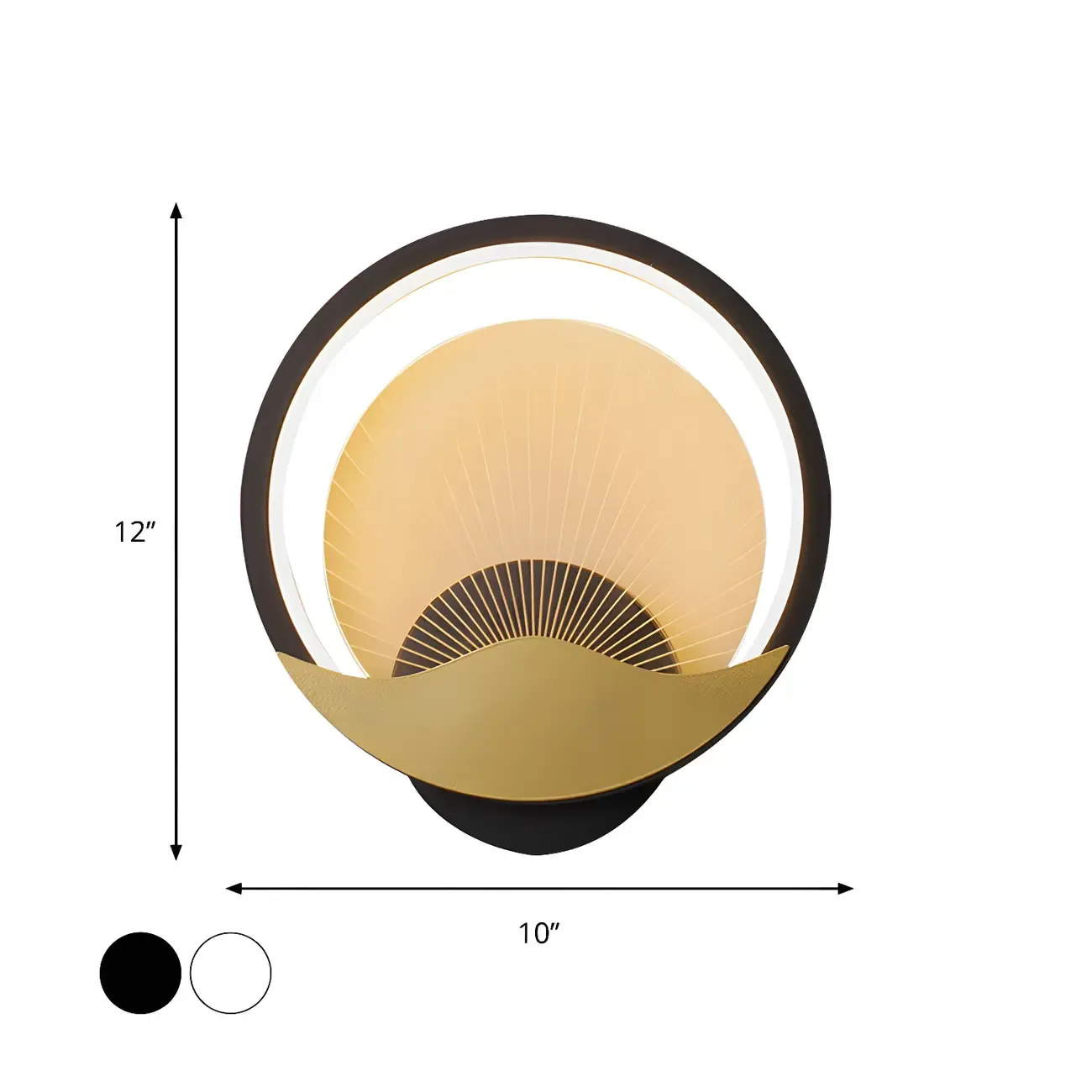 Modern LED Wall Light Fixture with Acrylic Shade