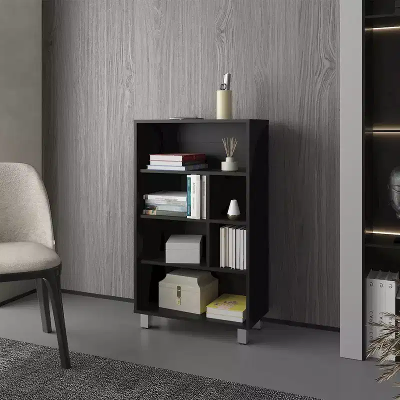 FM Furniture,Charco Bookcase in Melamine with Six Shelves