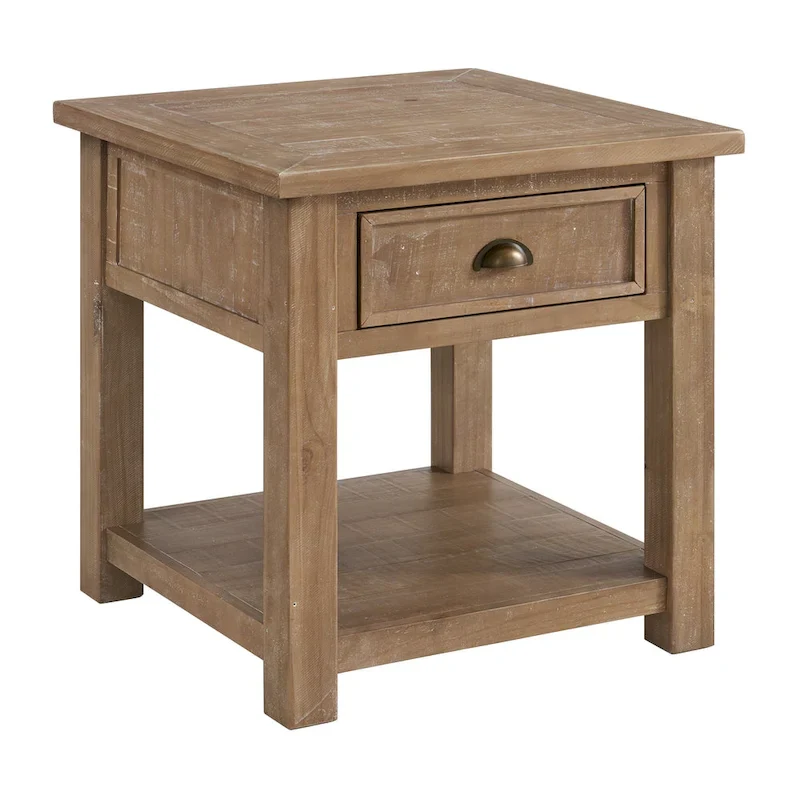 Solid Wood End Table