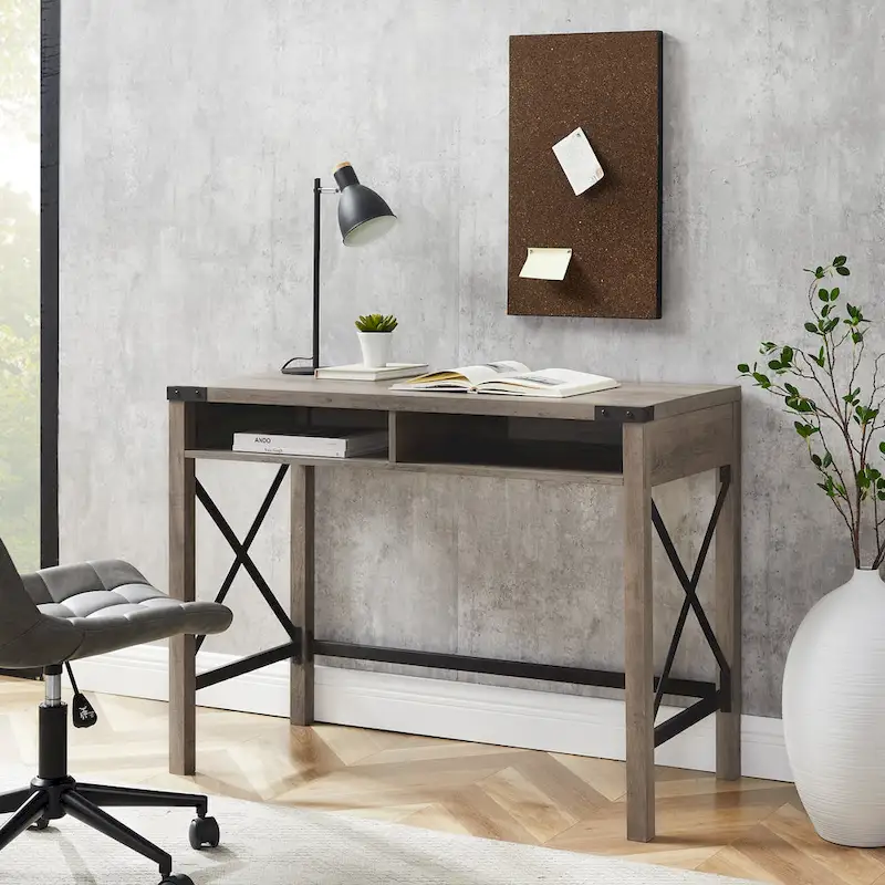 Middlebrook 42-inch Metal X Farmhouse Desk