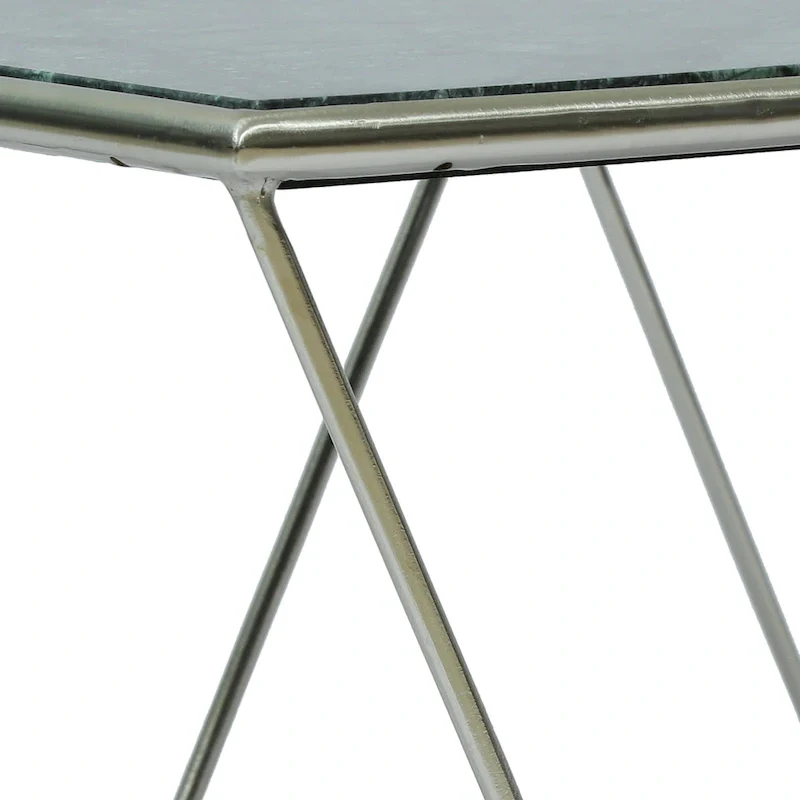 Sardis Modern Glam Handcrafted Marble Top Coffee Table by Christopher Knight Home - 37.00 L x 19.00 W x 18.00 H