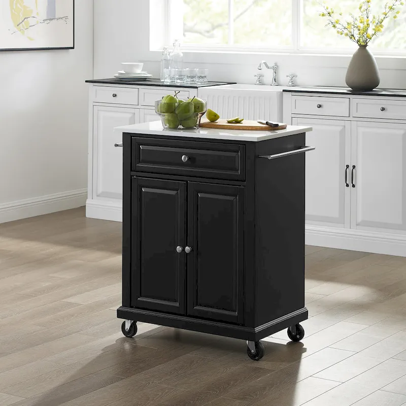 Crosley Portable Granite Top Kitchen Cart - 31W x 18D x 35.5H