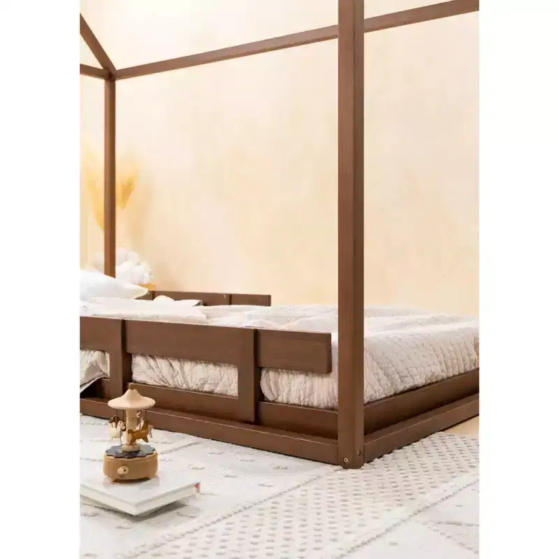 Coco Village - Wooden Bed Frame - Walnut