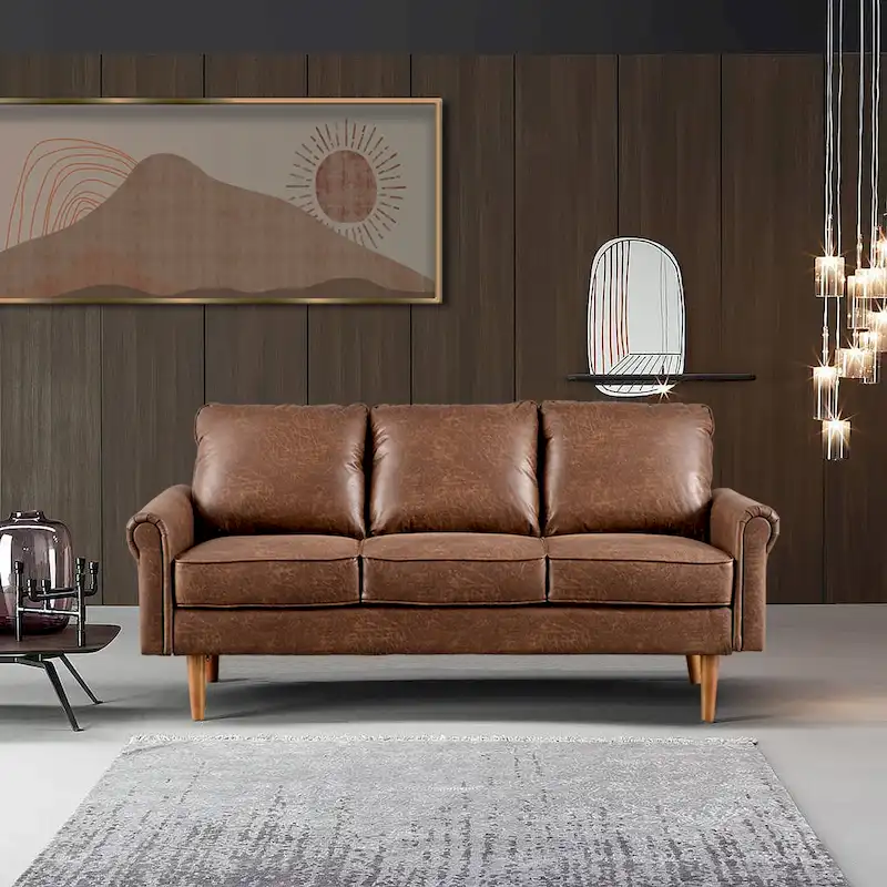 OVIOS Upholstered Mid-century Sofa