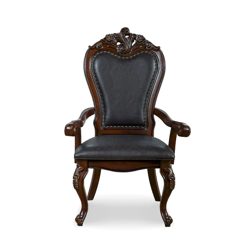 Furniture of America Eugene Traditional Solid Wood 9-Piece Expandable Dining Table Set