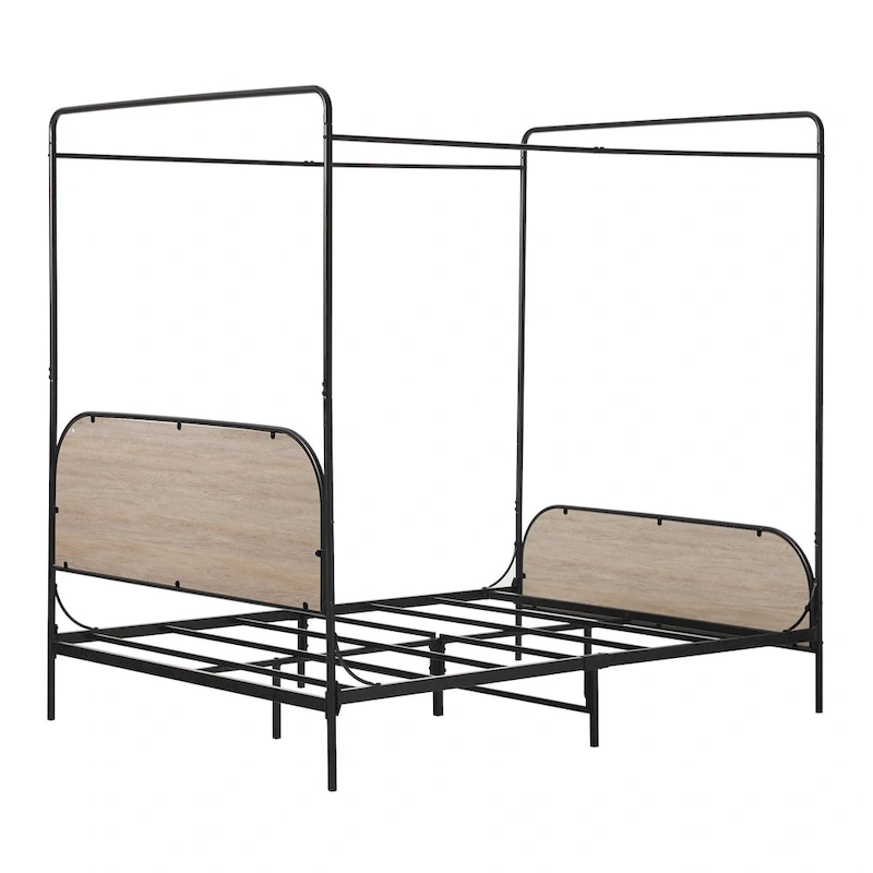 Middlebrook Designs Modern Curved Metal Queen Canopy Bed