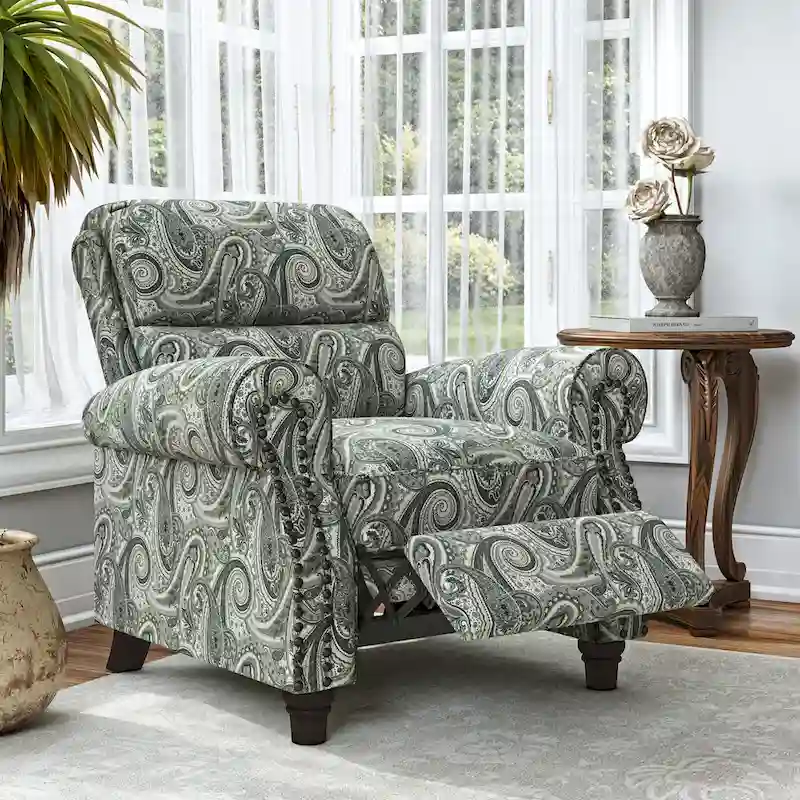 Copper Grove Jessie ProLounger Paisley Push Back Recliner Chair