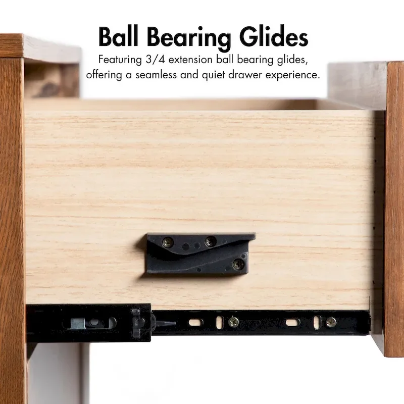 Furniture of America Beau Midcentury 6-Piece Walnut Queen Bedroom Set