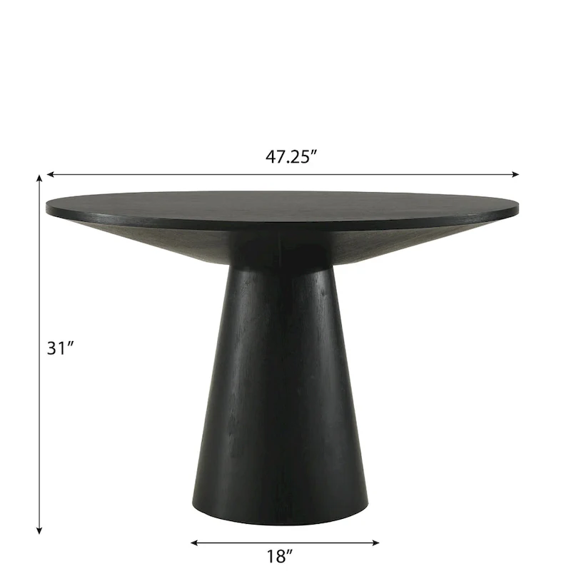 Roundhill Furniture Rocco 48  Pedestal Dining Table