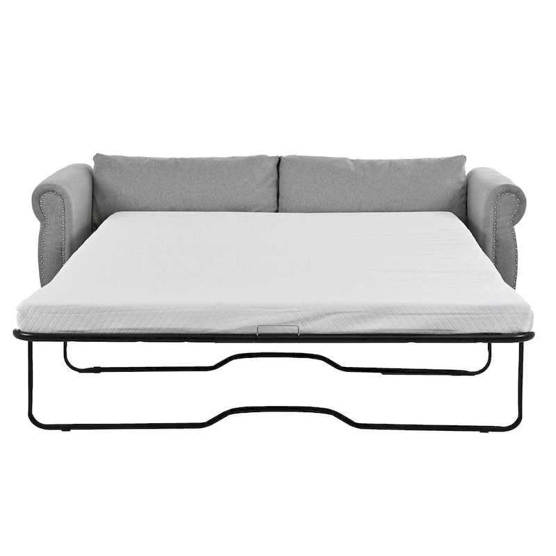80.7 Pull-Out Sleeper Sofa Bed with Foam Mattress