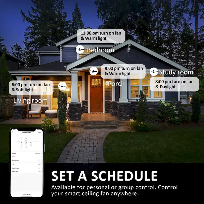 CARRO Felix 52  3-Blade Smart Ceiling Fan with Light and Remote.