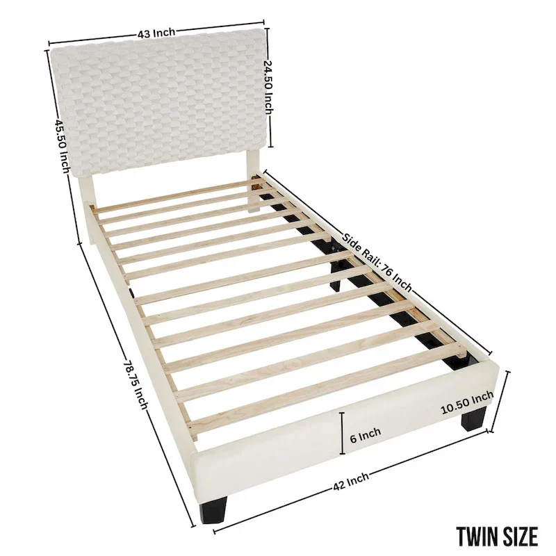 Roundhill Furniture Findlay 3-Piece Bedroom Set in White Dove