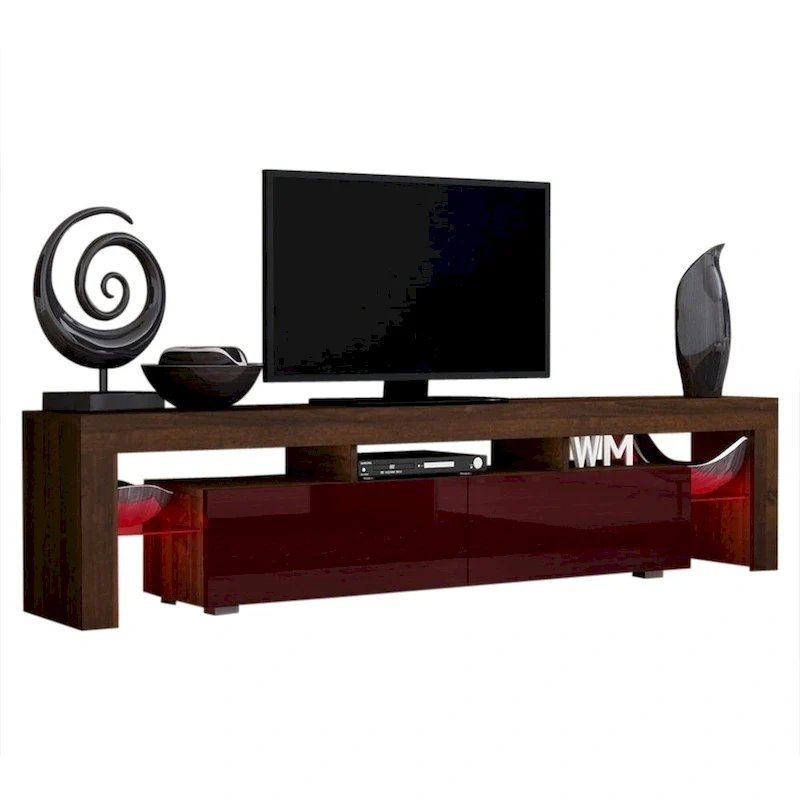 Milano 200 Modern 79-inch TV Stand with 16 Color LEDs