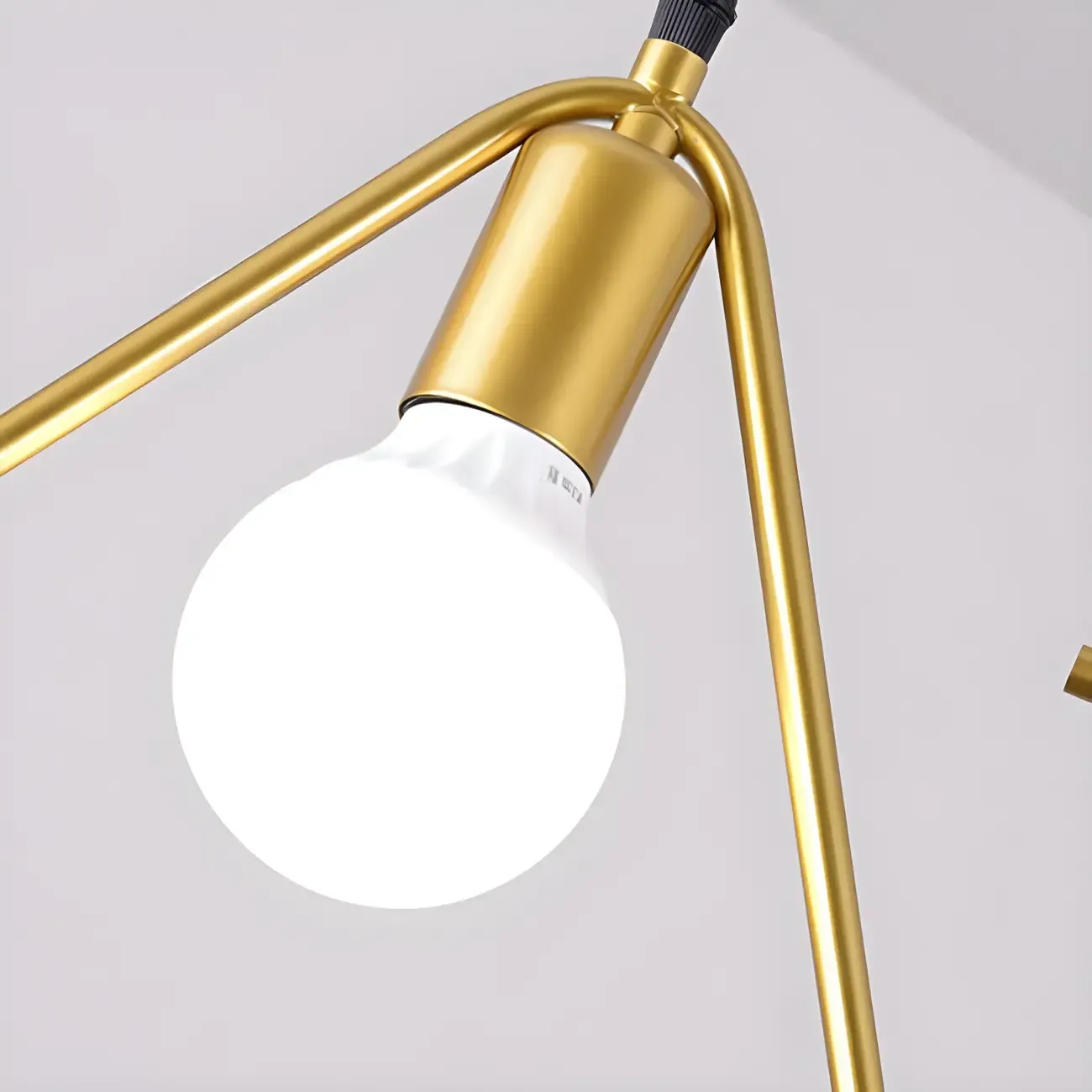 3 Lights Gold Industrial Geometric Metal Island Light Fixture