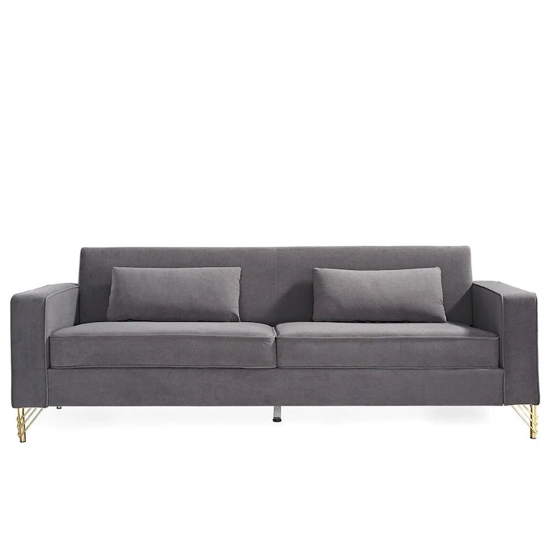 Modern Velvet Upholstered Living Room Sofa